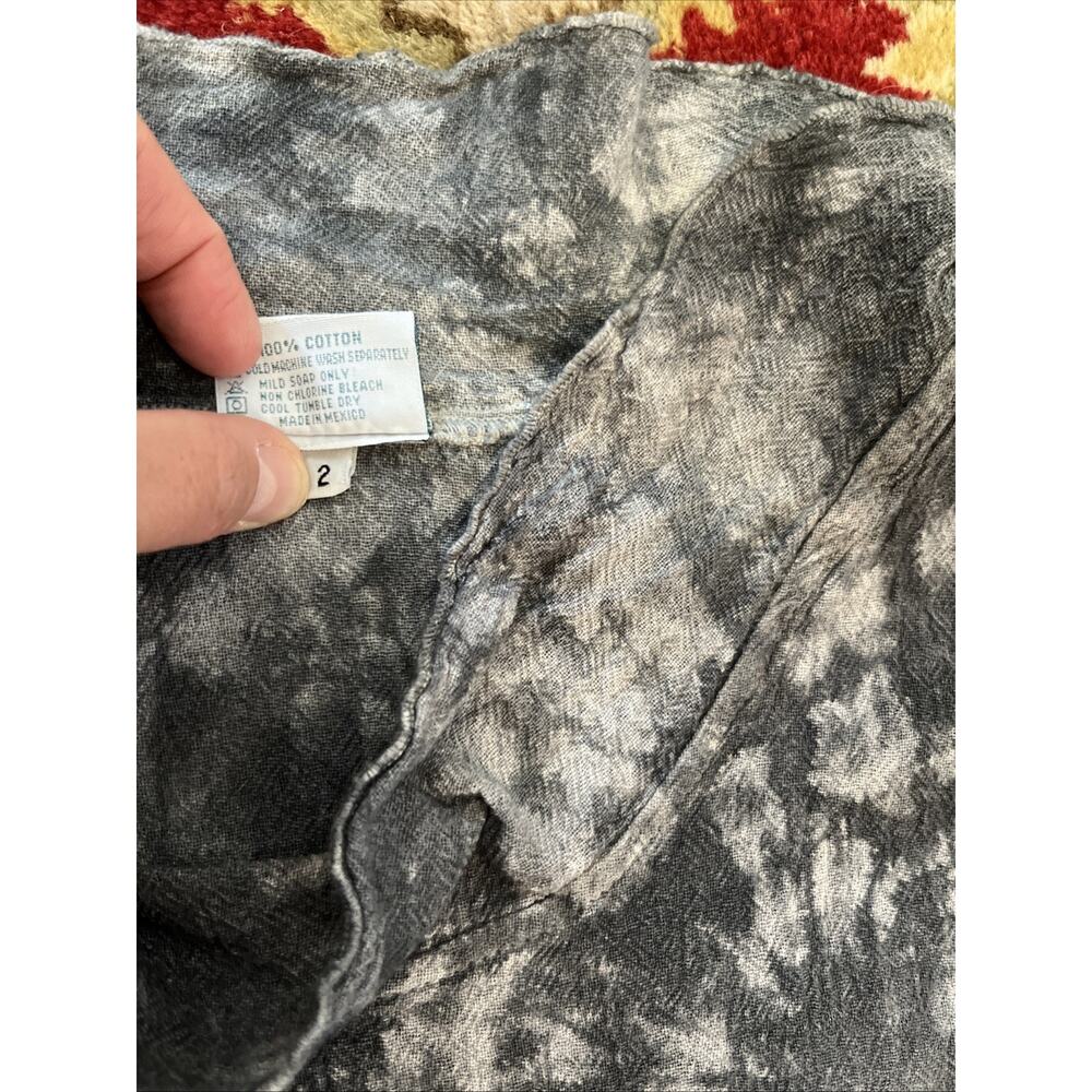 Oh My Gauze Dress 2 L/XL Black Blue Gray Tie Dye Boho Hippie Lagenlook Maxi - Picture 10 of 13